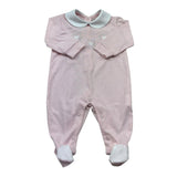 Isabel & Martinez Tutina Manica Lunga Tinta Unita con Brillantini per Neonata IM25N455 ROSA ISABEL & MARTINEZ 