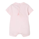 Il Gufo Pagliaccetto Mezza Manica Tinta Unita per Neonata P25TO264MF032 ROSA IL GUFO 