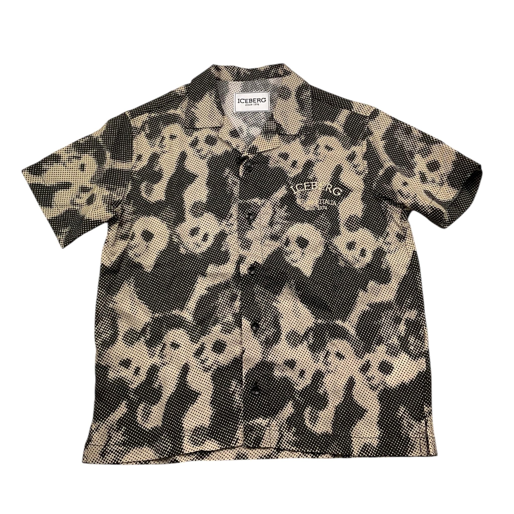 Iceberg Camicia Tinta Unita con Fantasia per Bambino CMICE5106J FANGO ICEBERG 