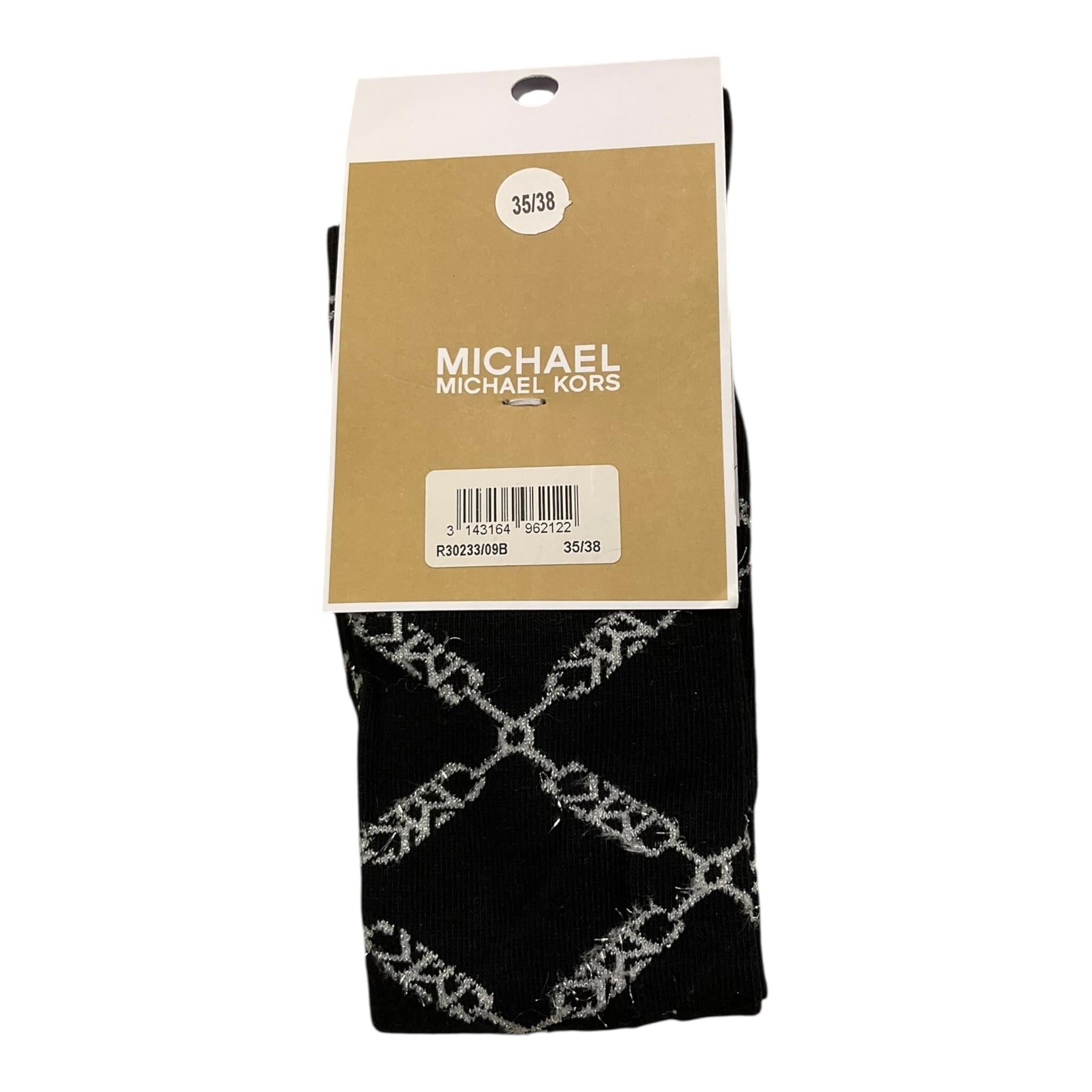 MICHAEL KORS calzini tinta unita logati Nero per Bambina R30233 NERO MICHAEL KORS 