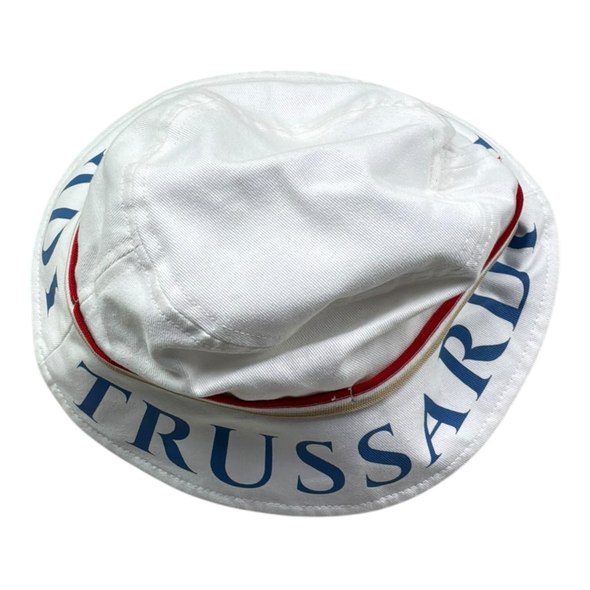 Trussardi Cappello Modello Pescatore con Stampa per Bambina TBP26025HA BIANCO TRUSSARDI 