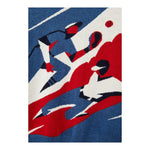 IL GUFO maglia girocollo tinta unita con stampa Blu per Bambino A24MA464EM220 BLU IL GUFO 