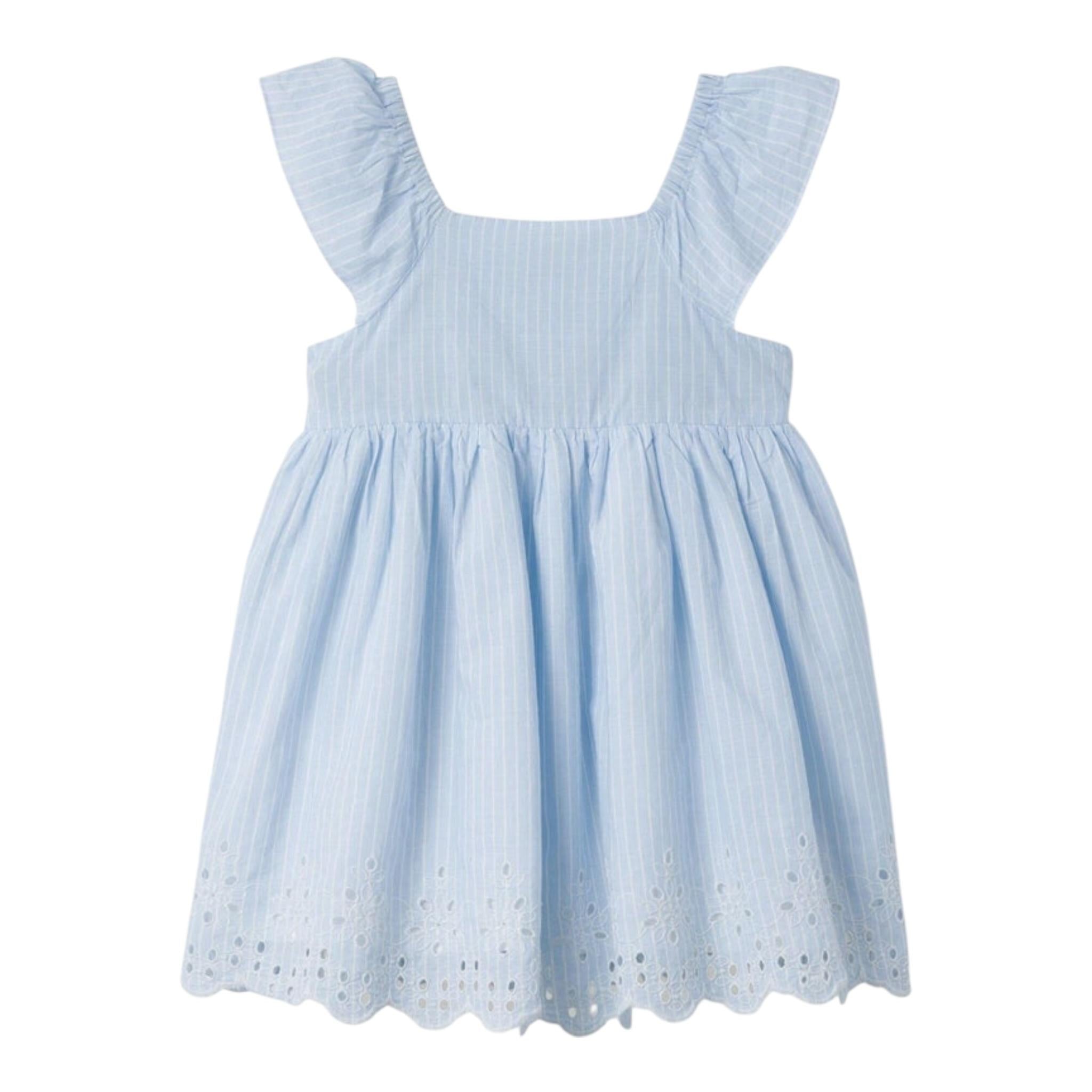 Name It Abito tinta unita con Fantasia A Righe Azzurro per Bambina 13227302 AZZURRO NAME IT 