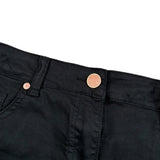 Manila Grace Short Tinta Unita In Denim per Bambina 129PMJS25 NERO MANILA GRACE 