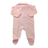 STORY LORIS tutina tinta unita in ciniglia con applicazioni Rosa per Neonata 57203 ROSA STORY LORIS 