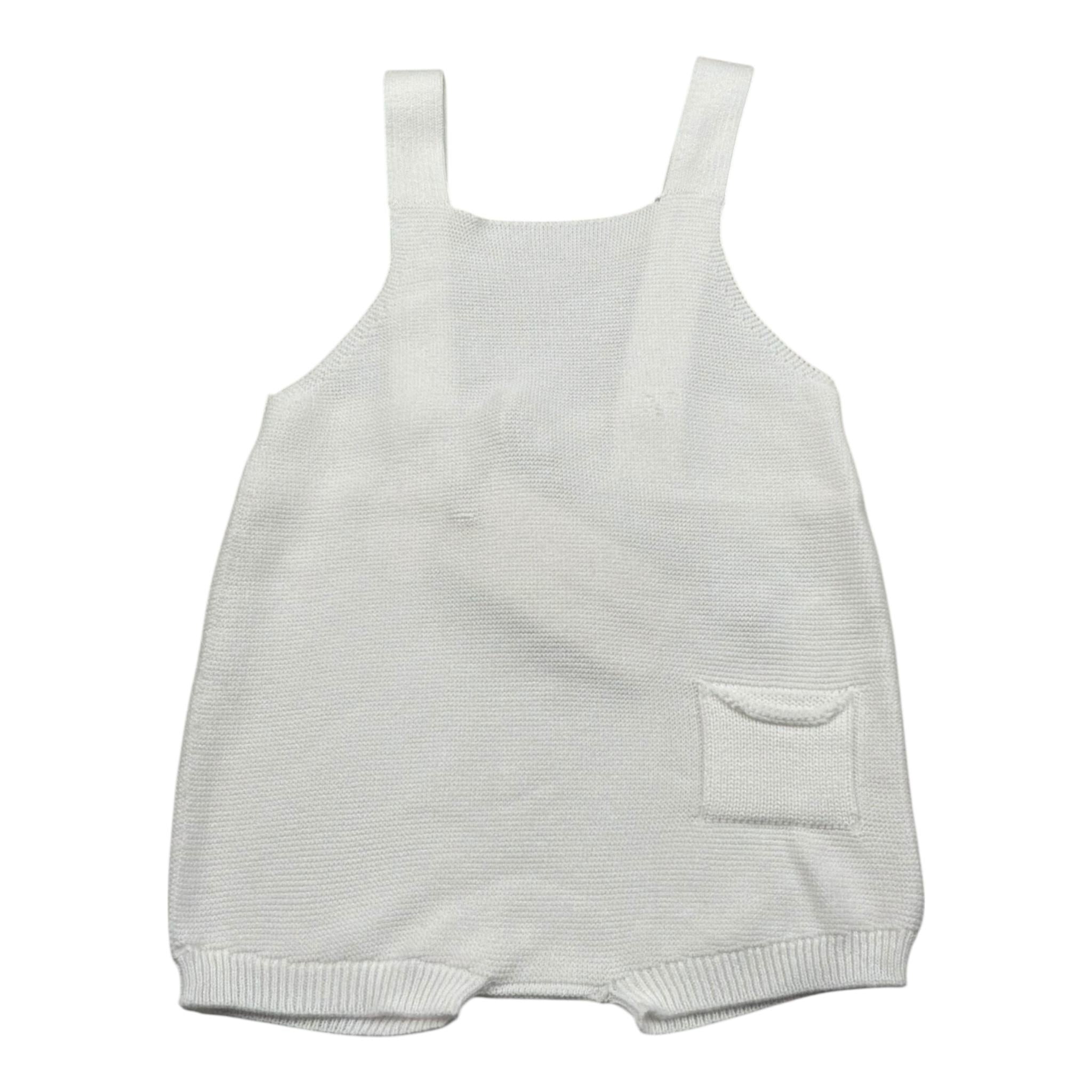 Wedoble Salopette Tinta Unita con Taschino per Neonato V24033035B BIANCO WEDOBLE 