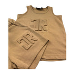 John Richmond Completo 2 Pezzi Canotta-Bermuda Tinta Unita per Neonato RIP26005CJ MARRONE JOHN RICHMOND 