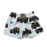 Saint Barth Costume Modello Boxer Tinta Unita con Fantasia Macchine per Neonato JEAN001 BIANCO SAINT BARTH 