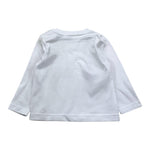 DANIELE ALESSANDRINI shirt girocollo tinta unita con stampa Bianco per Bambino 1291M00072XJ BIANCO DANIELE ALESSANDRINI 