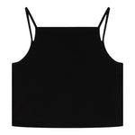 Diesel Canotta Bretelline Tinta Unita con Stampa Brillantinata per Bambina J02201 NERO DIESEL 