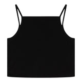 Diesel Canotta Bretelline Tinta Unita con Stampa Brillantinata per Bambina J02201 NERO DIESEL 