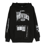 Dolce & Gabbana Felpa Tinta Unita con Cappuccio E Stampa per Bambino L7JWJS NERO DOLCE & GABBANA 