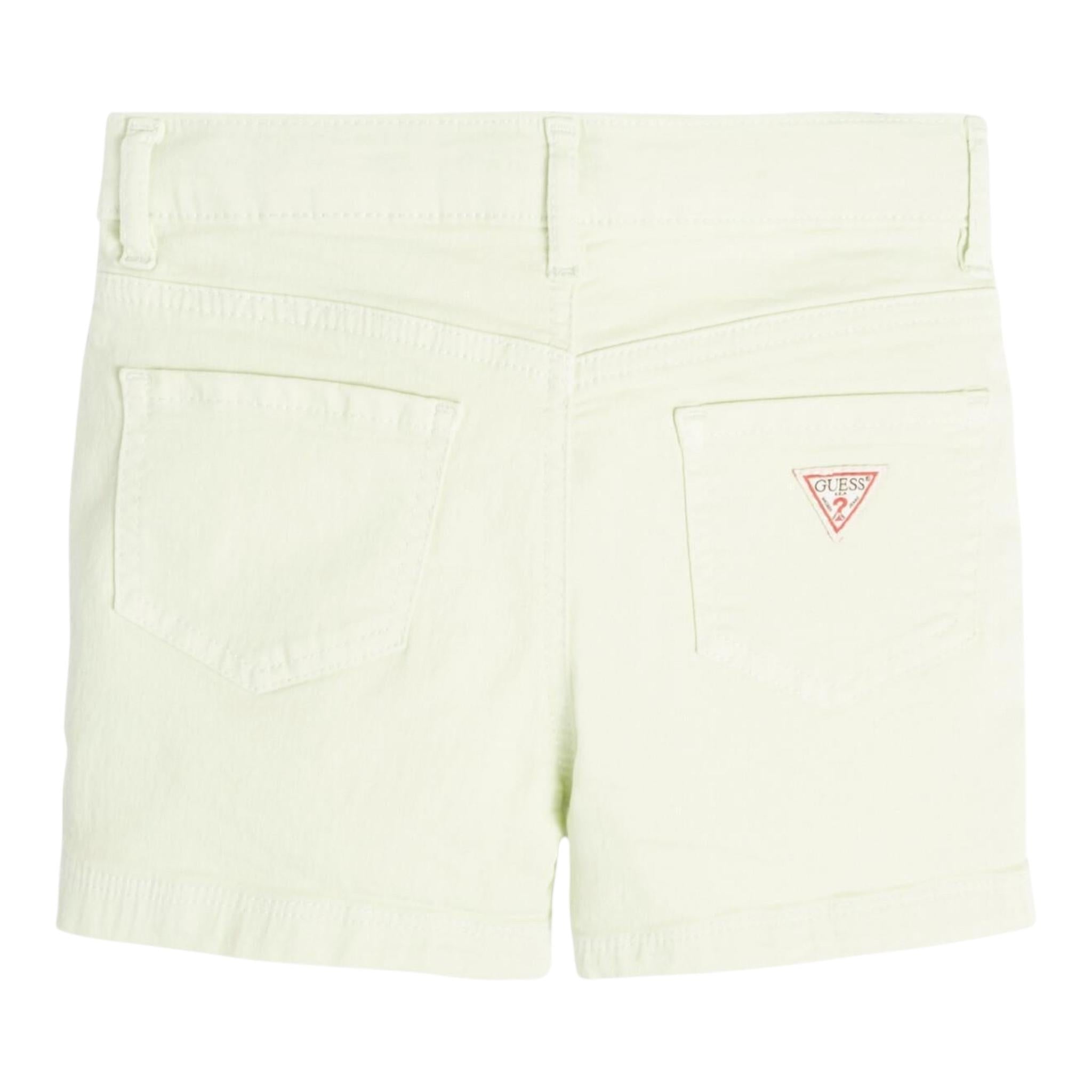 Guess Bermuda Tinta Unita con Girovita Regolabile per Bambino K4RD07WE620J VERDE GUESS 