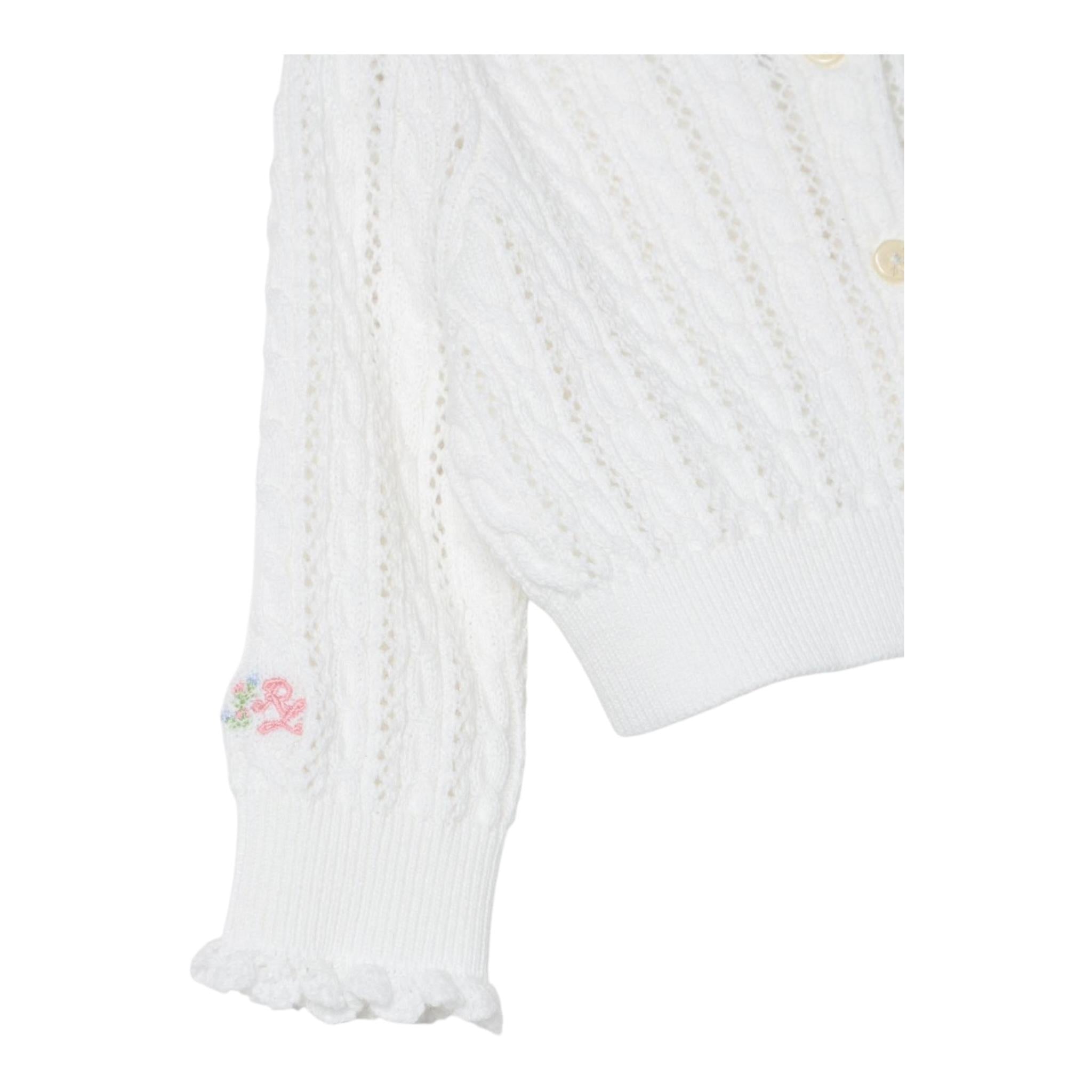 Ralph Lauren Coprispalle Tinta Unita con Bottoni per Neonata 310934999002 BIANCO RALPH LAUREN 