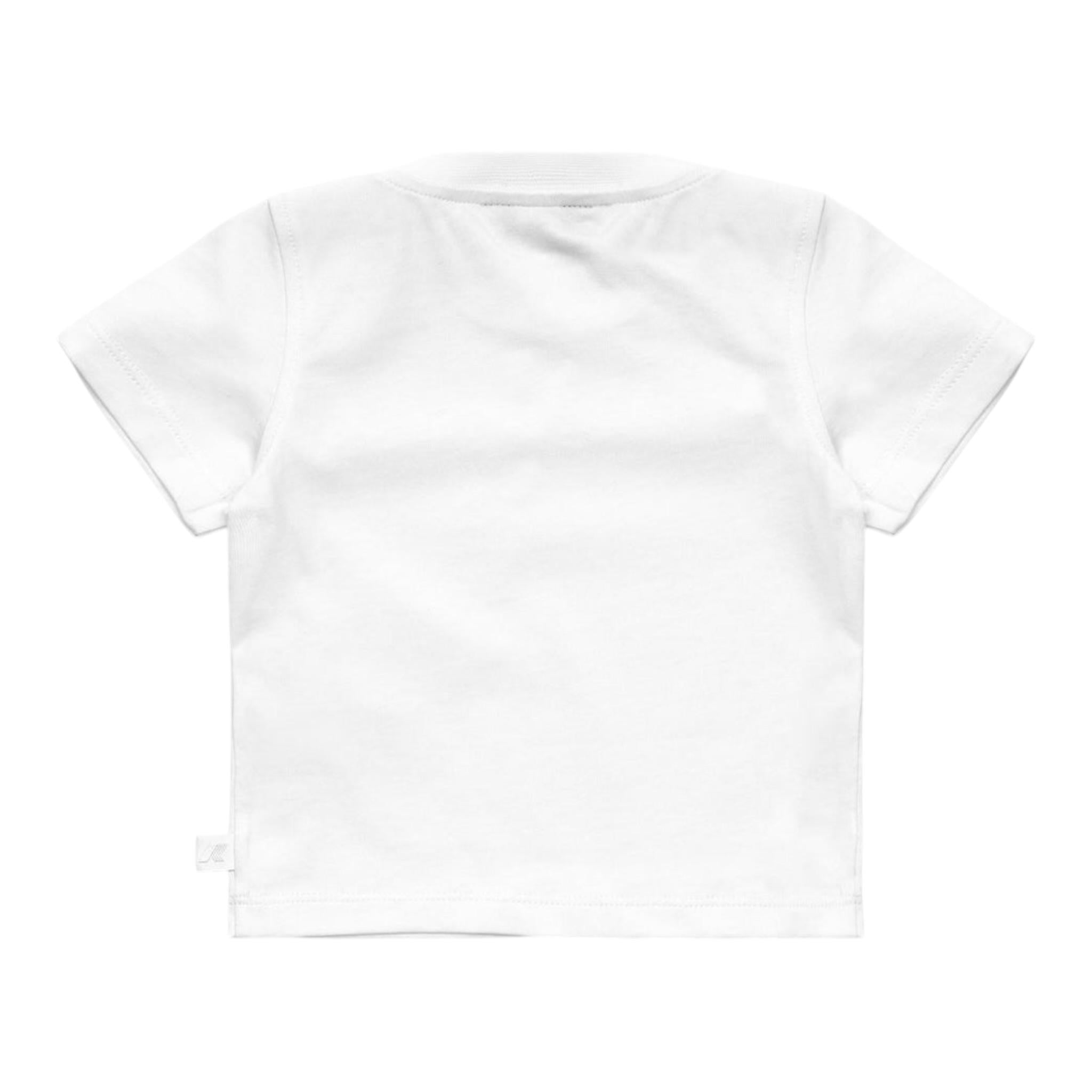 K-Way T-Shirt Girocollo Tinta Unita con Logo per Neonata K4125NWXX BIANCO K-WAY 