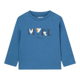 MAYORAL shrit girocollo tinta unita con stampa in contrasto Blu per Bambino 108 BLU MAYORAL 