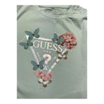 Guess Shirt Girocollo Tinta Unita con Stampa per Neonata K5RI08K6YW4 AZZURRO GUESS 
