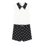 Elisabetta Franchi Tuta Giromanica Bicolore per Bambina EFTA100 BIANCO/NERO ELISABETTA FRANCHI 