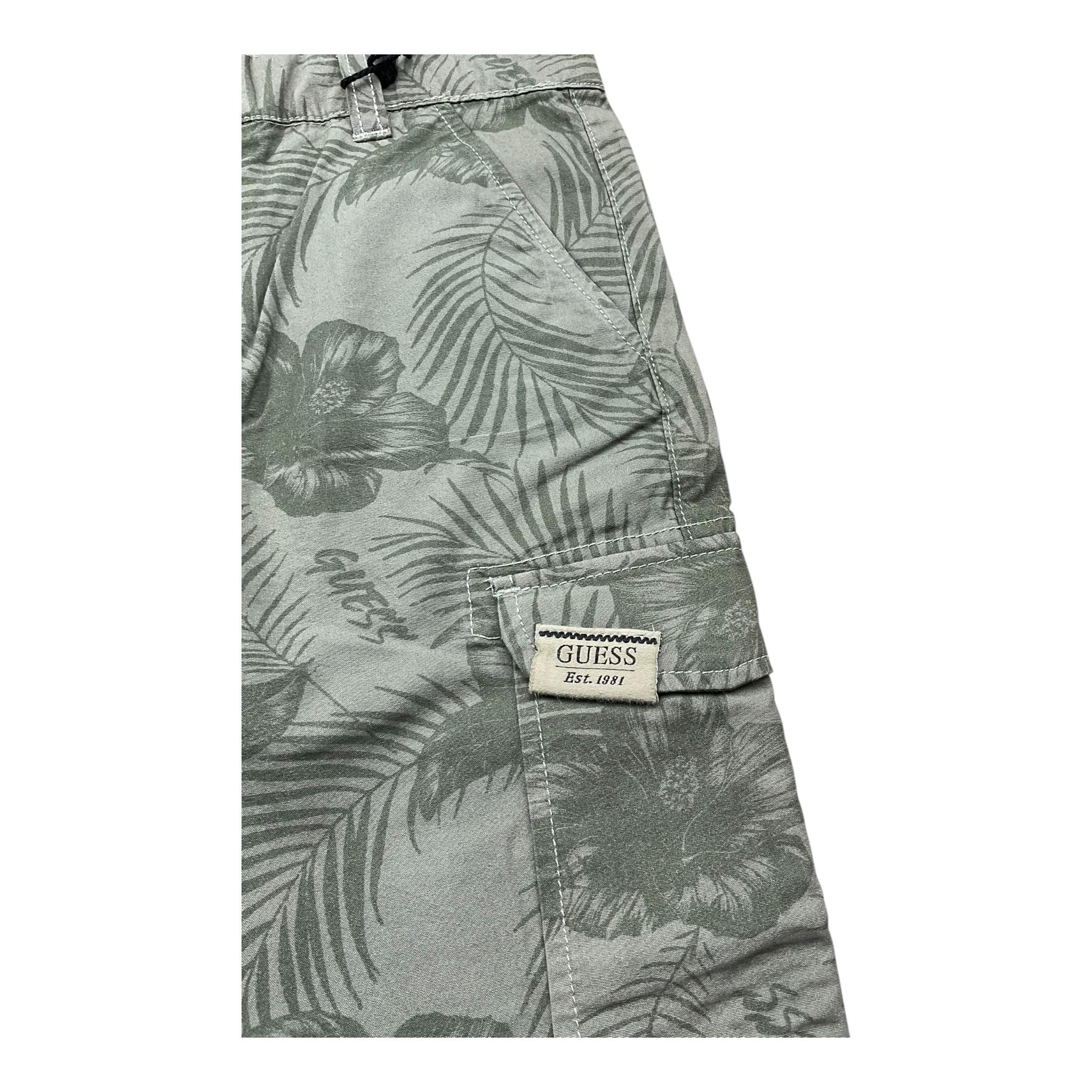 Guess Bermuda Tinta Unita con Girovita Regolabile per Bambino N3GD12WFCB0 VERDE GUESS 