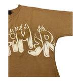 DISCLAIMER t-shirt girocollo tinta unita con stampa in contrasto Beige per Bambino 24IDK58227 BEIGE DISCLAIMER 