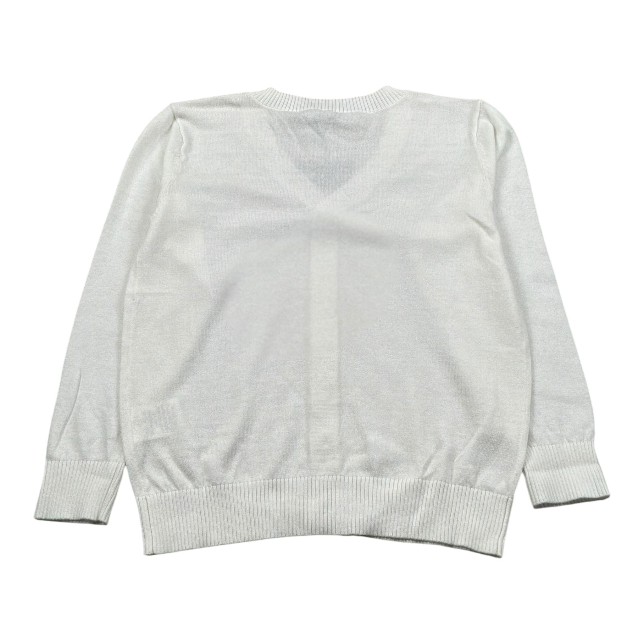 Never Too Cardigan tinta unita Scollo A V Panna per Bambino CRDNVT PANNA NEVER TOO 