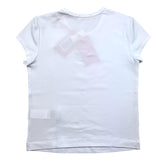 Diesel T-Shirt Girocollo Tinta Unita Con Traforo Bianco Per Bambina