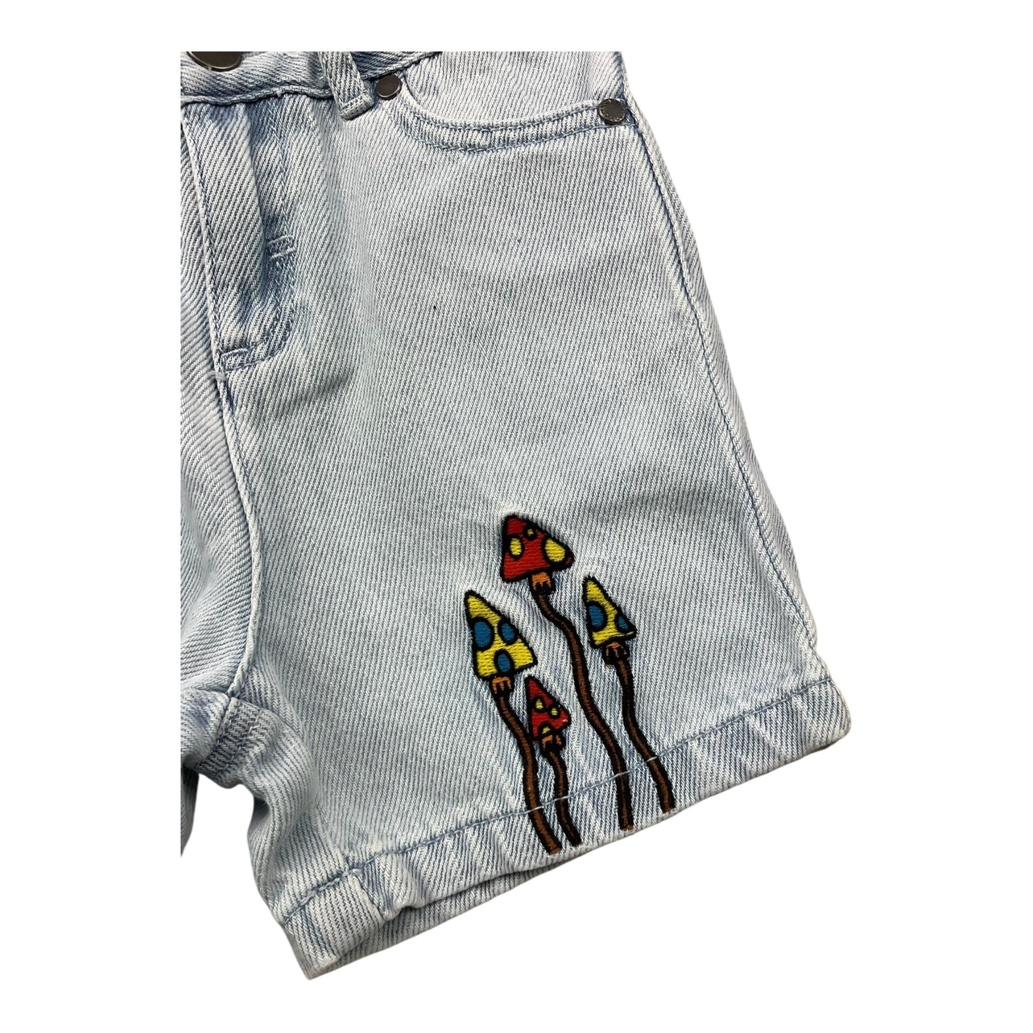 Stella Mccartney Short In Denim Tinta Unita con Girovita Regolabile per Neonata TW6P29 AZZURRO STELLA McCARTNEY 