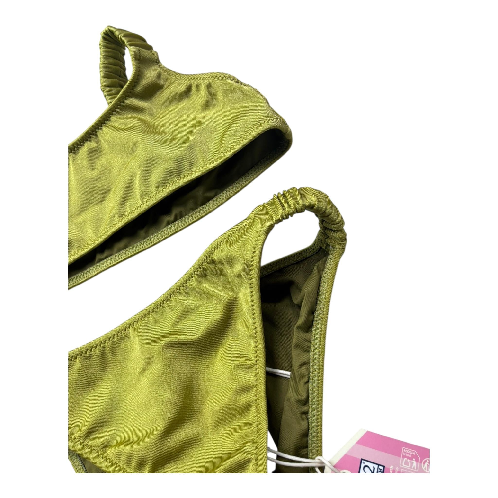 Saint Barth Costume 2 Pezzi Fascia -Slip per Bambina 00515L VERDE SAINT BARTH 