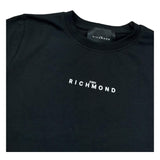 John Richmond T-Shirt Girocollo Tinta Unita con Logo per Bambino RBP26005TS NERO JOHN RICHMOND 