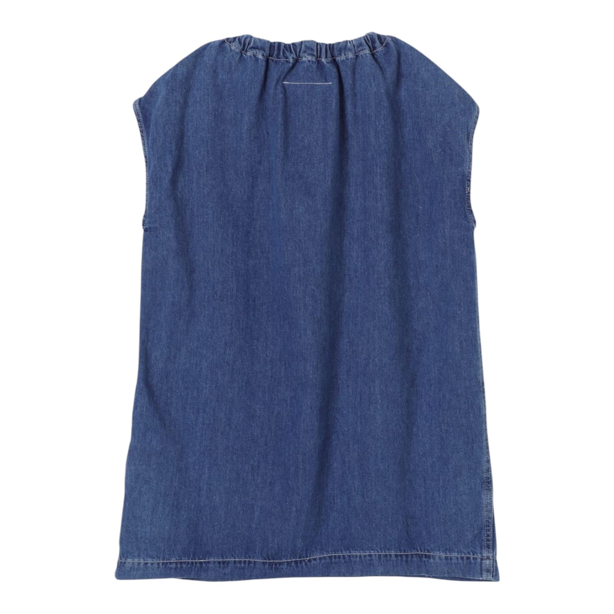 Maison Margiela Abito In Denim Tinta Unita per Bambina M60756 BLU MAISON MARGIELA 