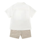 Mayoral Completo 2 Pezzi Camicia-Bermuda per Bambino 1251J BIANCO MAYORAL 