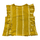 Play Up Camicia Tinta Unita Con Rouches Verde Per Neonata