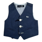 Harmont & Blaine Gilet Tinta Unita con Logo per Neonato JLK002N BLU HARMONT & BLAINE 