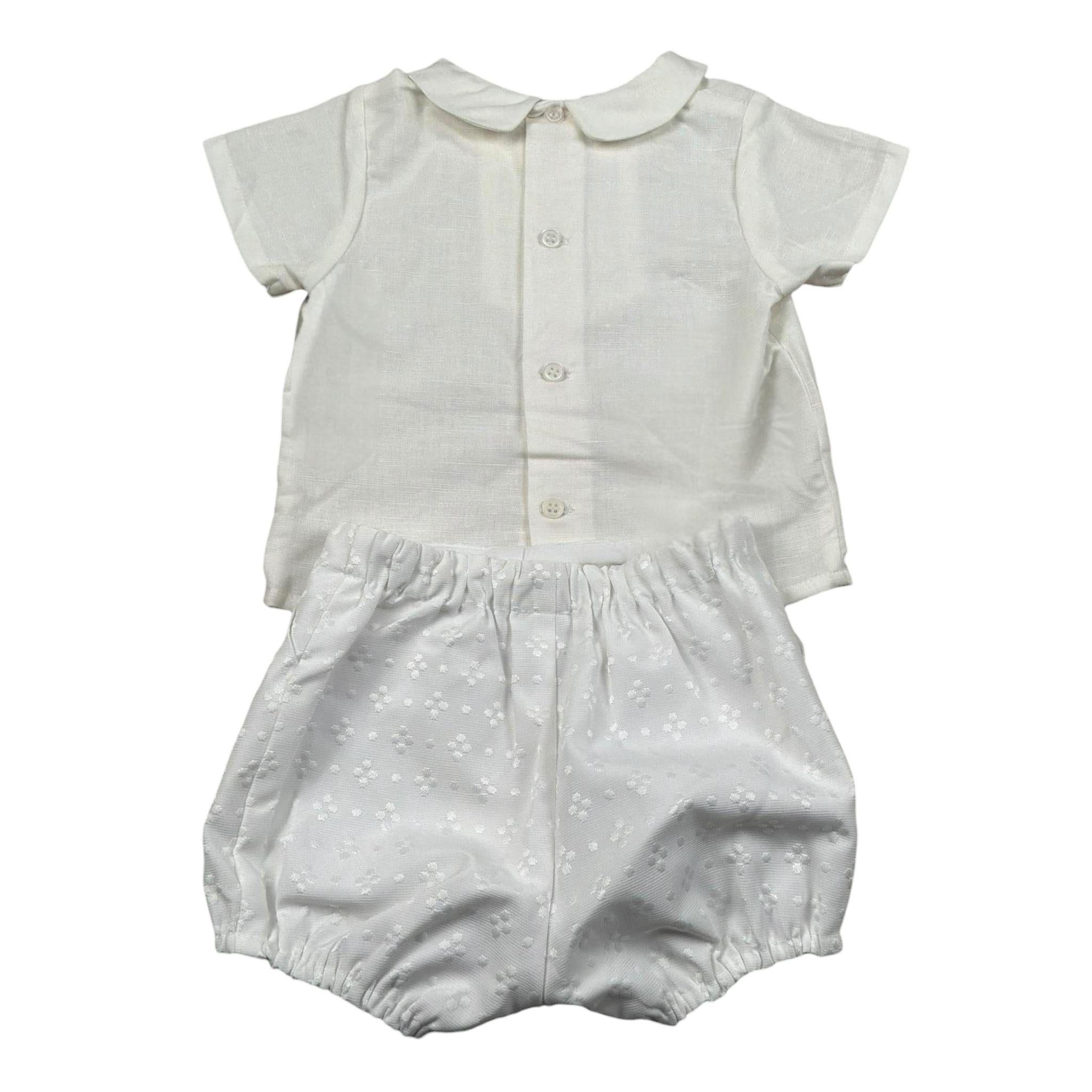 Paz Rodriguez Completo 2 Pezzi Camicia-Culote per Neonata 006151565 BIANCO PAZ RODRIGUEZ 