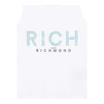 John Richmond Canotta Tinta Unita con Brillantini per Bambina RGP25133CN BIANCO JOHN RICHMOND 