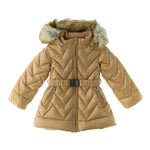 LIU JO giubbino tinta unita cn cappuccio e cinturino Oro per Bambina KF4002 ORO LIU JO 