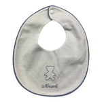 NINNAOH bavetta tinta unita con stampa Bianco per Neonato IE17206 BIANCO NINNAOH 