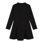 MICHAEL KORS abito girocollo tinta unita con sampa Nero per Bambina R30166 NERO MICHAEL KORS 