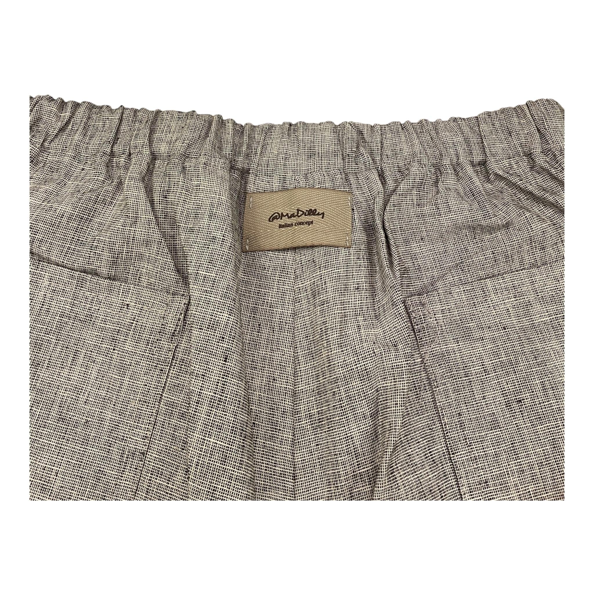 @Madilly Bermuda Tinta Unita con Elastico In Vita per Bambino MONACO GRIGIO @MADILLY 