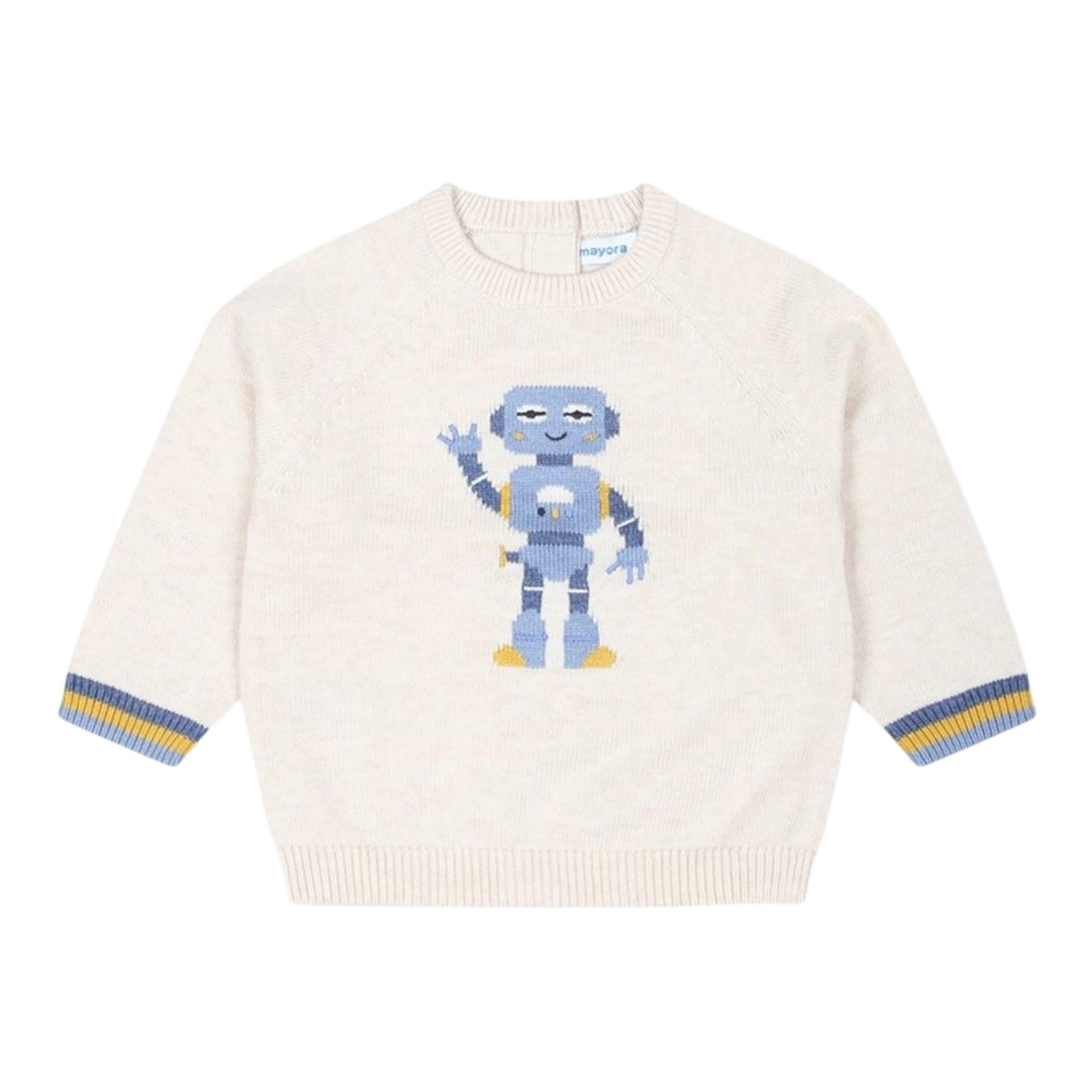 MAYORAL maglia tinta unita girocollo con stampa Sabbia per Neonato 2310X SABBIA MAYORAL 