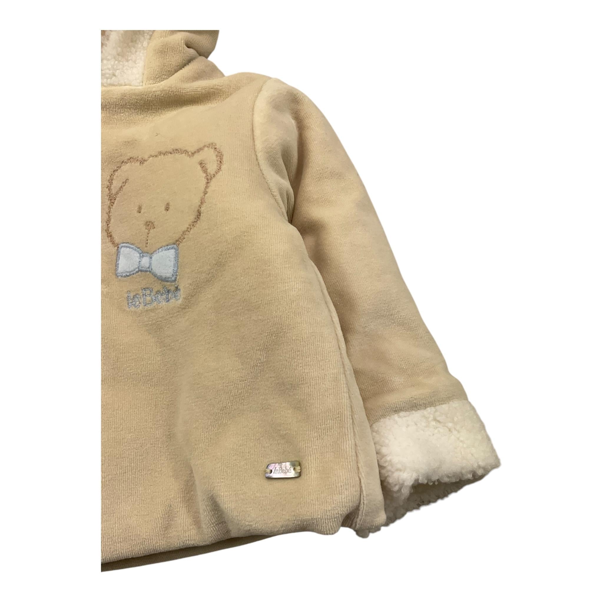 LE BEBE' cappotto tinta unita con cappuccio  Beige per Neonato LBB5602 BEIGE LE BEBE' 