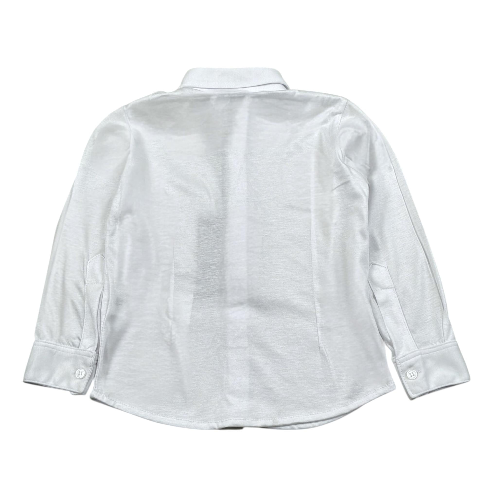 Paolo Pecora Camicia Tinta Unita con Bottoni per Bambino PP3907J BIANCO PAOLO PECORA 