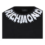 JOHN RICHMOND shirt girocollo tinta unita con stampa Nero per Bambino RBA24074TS NERO JOHN RICHMOND 