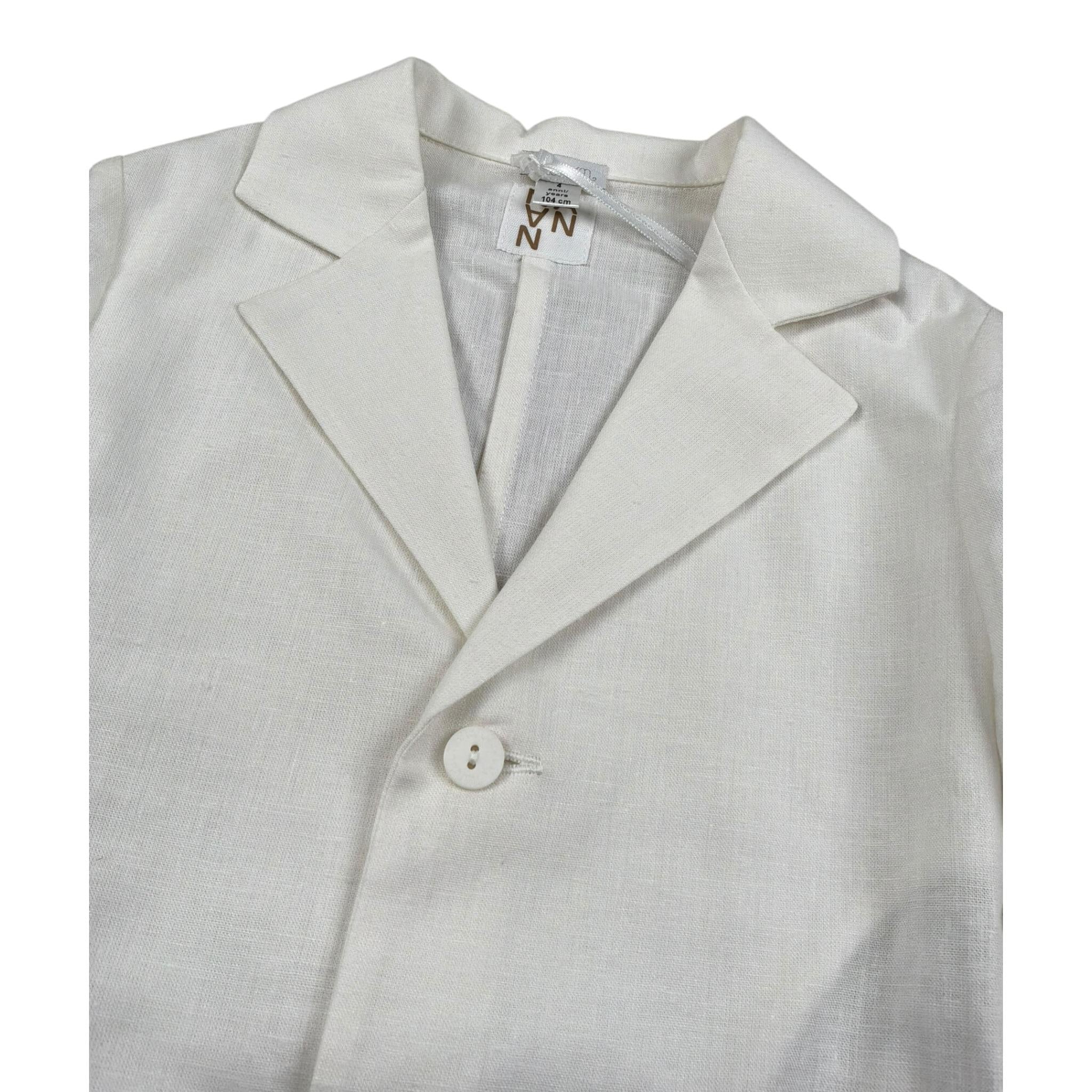 Nanan Giacca Tinta Unita per Neonato E2314612B PANNA NANAN 