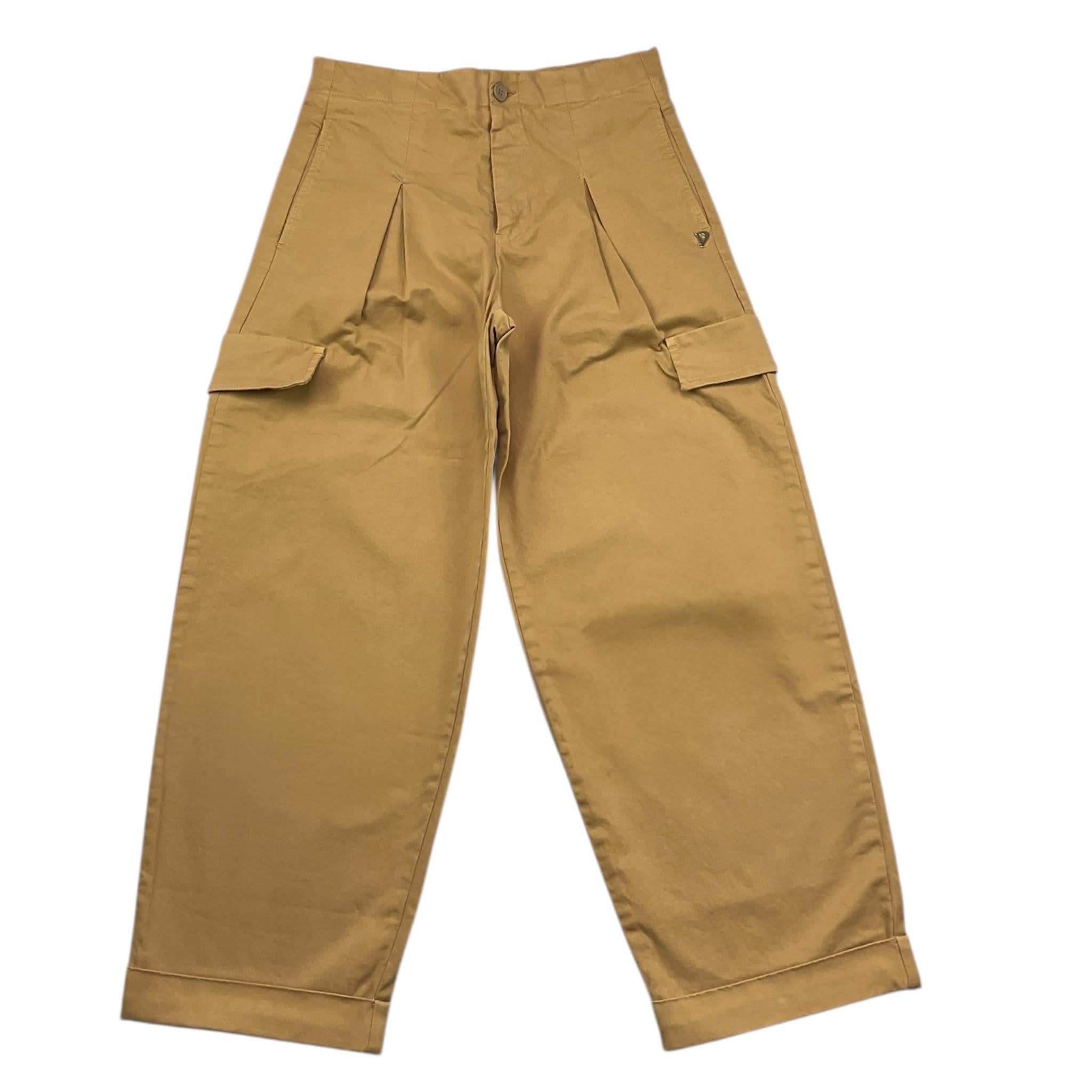 DONDUP pantalone tinta unita con tasche a filo Beige per Bambino DFPA007 BEIGE DONDUP 