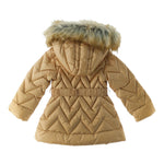 LIU JO giubbino tinta unita cn cappuccio e cinturino Oro per Bambina KF4002 ORO LIU JO 