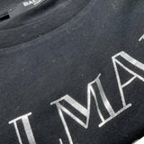 Balmain T-Shirt Tinta Unita con Stampa per Bambina BV8Q21 NERO BALMAIN 