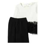 LIU JO completo 2pz felpa-pantalone bicolore Bianco/nero per Bambina KF4111F0939 BIANCO/NERO LIU JO 