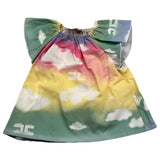 Elisabetta Franchi Abito Mezza Manica Stampa Fantasia Multicolor Per Neonata