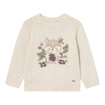 MAYORAL maglia tinta unita con stampa Beige per Bambina 2323X BEIGE MAYORAL 